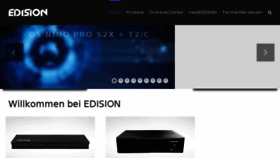 What Edision.de website looked like in 2018 (5 years ago)