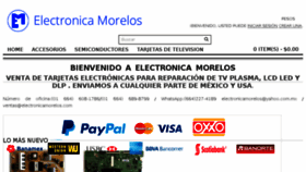 What Electronicamorelos.com website looked like in 2018 (5 years ago)
