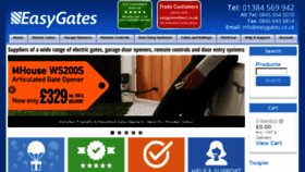 What Easygates.co.uk website looked like in 2018 (5 years ago)