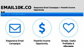 What Email10k.com website looked like in 2018 (5 years ago)