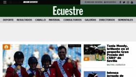 What Ecuestre.es website looked like in 2018 (5 years ago)