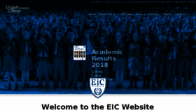 What Eic.edu website looked like in 2018 (5 years ago)