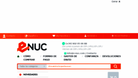 What E-nuc.com website looked like in 2018 (5 years ago)