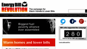 What Energybillrevolution.org website looked like in 2018 (5 years ago)