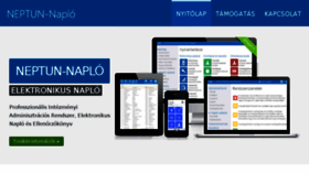 What E-naplo.hu website looked like in 2018 (5 years ago)