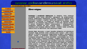 What Edwardmusial.info website looked like in 2018 (5 years ago)