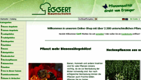 What Eggert-baumschulen.de website looked like in 2018 (5 years ago)