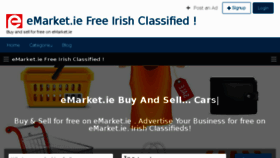 What Emarket.ie website looked like in 2018 (5 years ago)