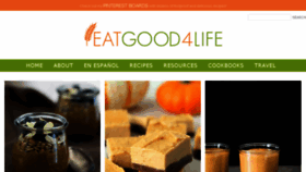 What Eatgood4life.com website looked like in 2018 (5 years ago)