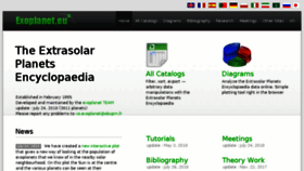 What Exoplanet.eu website looked like in 2018 (6 years ago)