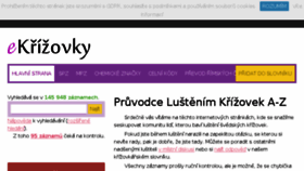 What Ekrizovky.cz website looked like in 2018 (5 years ago)