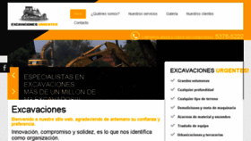 What Excavacionesurgentes.com website looked like in 2018 (5 years ago)