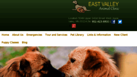 What Eastvalleyanimalclinic.com website looked like in 2018 (5 years ago)