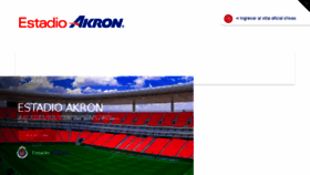 What Estadiochivas.mx website looked like in 2018 (5 years ago)