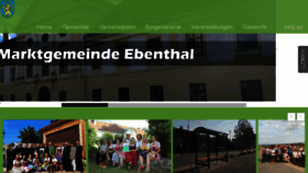 What Ebenthal.at website looked like in 2018 (5 years ago)