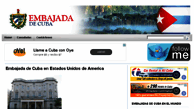 What Embajadadecuba.com website looked like in 2018 (5 years ago)