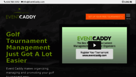 What Eventcaddy.com website looked like in 2018 (5 years ago)