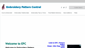 What Embroiderypatterncentral.com website looked like in 2018 (5 years ago)