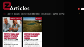 What Ezarticles.us website looked like in 2018 (5 years ago)