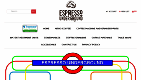 What Espressounderground.co.uk website looked like in 2018 (5 years ago)