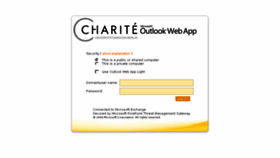 What Email.charite.de website looked like in 2018 (5 years ago)