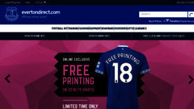 What Evertondirect.evertonfc.com website looked like in 2018 (5 years ago)