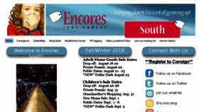 What Encoresconsignmentsouth.com website looked like in 2018 (5 years ago)