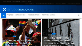 What Estudosnacionais.com website looked like in 2018 (5 years ago)
