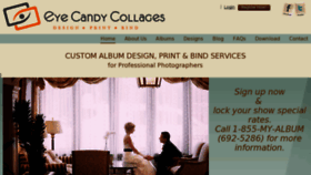 What Eyecandycollages.com website looked like in 2018 (5 years ago)