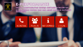 What E-performance.kemenkumham.go.id website looked like in 2018 (5 years ago)