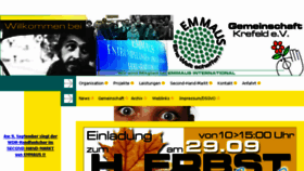 What Emmaus-krefeld.de website looked like in 2018 (5 years ago)
