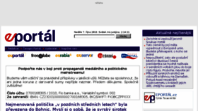 What Eportal.cz website looked like in 2018 (5 years ago)