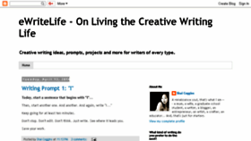 What Ewritelife.com website looked like in 2018 (5 years ago)