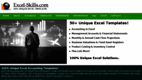 What Excel-skills.com website looked like in 2018 (5 years ago)