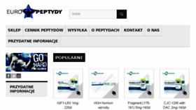 What Euro-peptydy.pl website looked like in 2018 (5 years ago)