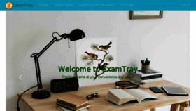What Examtray.com website looked like in 2018 (5 years ago)