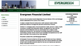 What Evergreenfinancial.co.uk website looked like in 2018 (5 years ago)