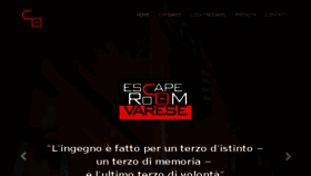 What Escaperoomvarese.it website looked like in 2018 (5 years ago)