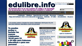 What Edulibre.info website looked like in 2018 (5 years ago)
