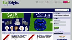 What Ecobright.be website looked like in 2018 (5 years ago)