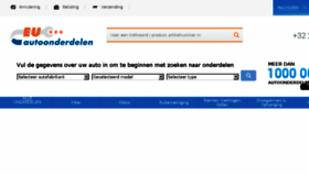 What Euautoonderdelen.be website looked like in 2018 (5 years ago)