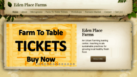 What Edenplacefarms.org website looked like in 2018 (6 years ago)