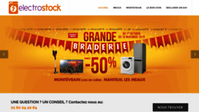 What Electro-stock.fr website looked like in 2018 (5 years ago)