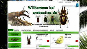 What Exobeetles.de website looked like in 2018 (5 years ago)