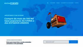 What Escolaimportar.com.br website looked like in 2018 (5 years ago)