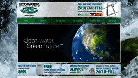 What Ecowatersofteners.com website looked like in 2018 (5 years ago)