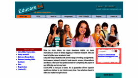 What Educare4u.in website looked like in 2018 (5 years ago)