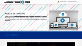What Educaciondigitaltuc.gob.ar website looked like in 2018 (5 years ago)