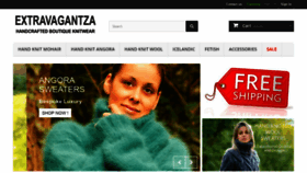 What Extravagantza.com website looked like in 2018 (6 years ago)