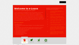 What E-leave.info website looked like in 2018 (5 years ago)